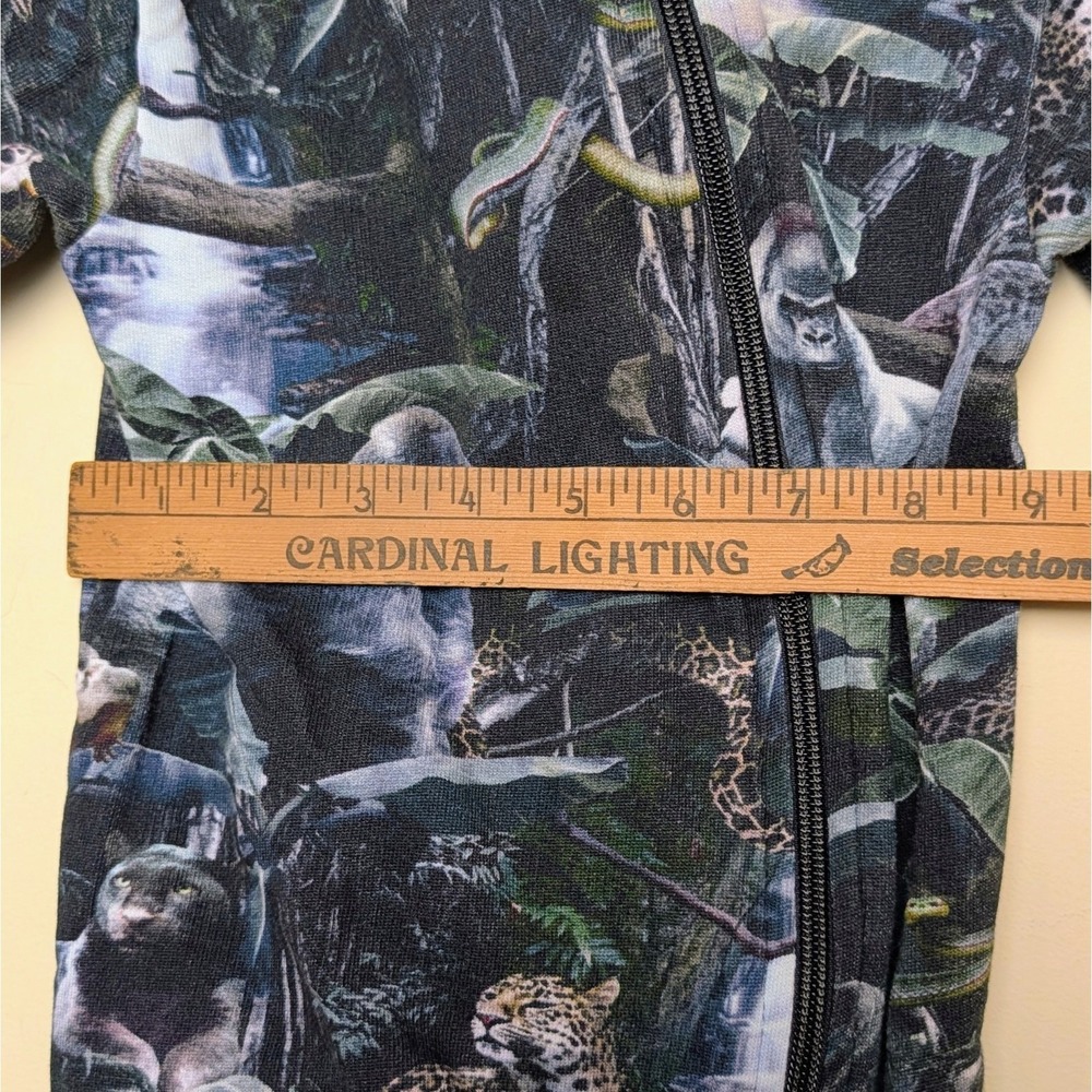Molo Moonlit Jungle Animals One Piece Pajama Romper Baby Size 68 - 6 Months - Picture 8 of 10